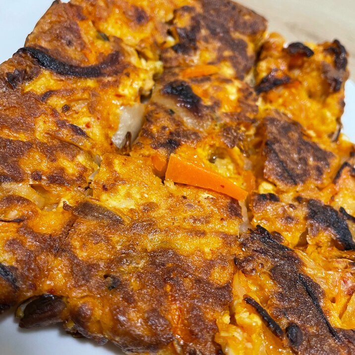 冷蔵庫にある野菜で!ヘルシーチヂミ